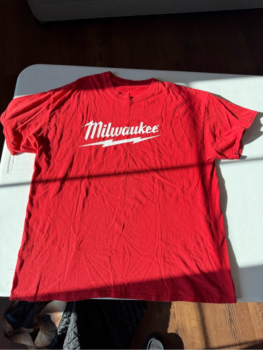 Milwaukee Red Short-Sleeve Logo Tee - Men's Crew Neck See Photos